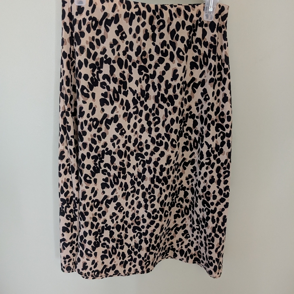 Women's Skirt, Petite Small, Leopard Print